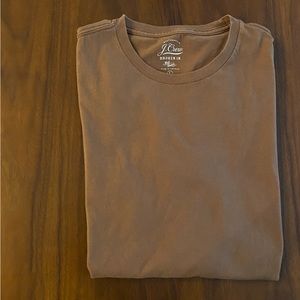 J. Crew Chocolate Brown Broken In Fit T-Shirt (never worn)